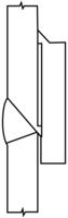 Simulated pipe splice bevel profile